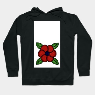 Red Flower Hoodie